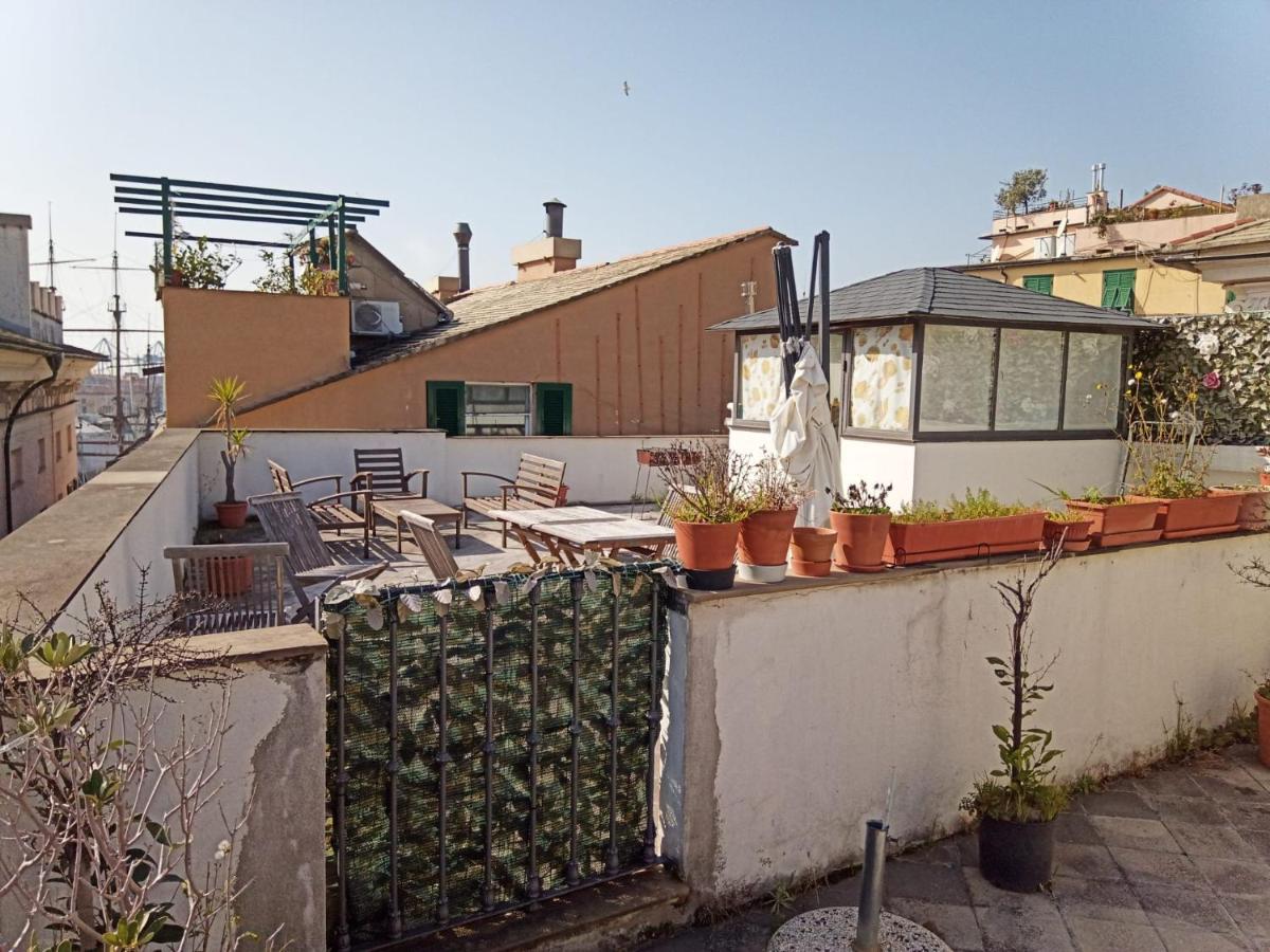 Doge Cambiaso- Davanti All'Acquario - Grande Terrazza Privata - Palazzo Nobiliare Storico Genua Zewnętrze zdjęcie