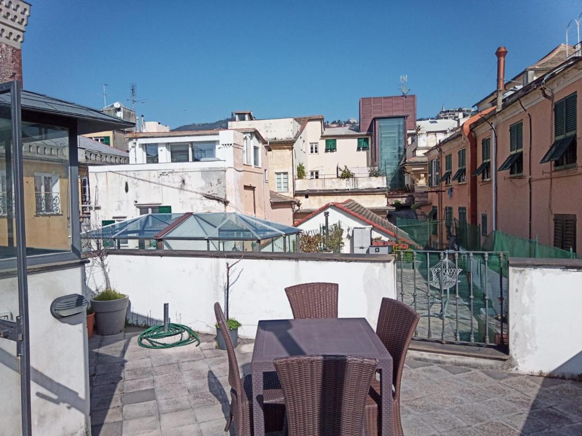 Doge Cambiaso- Davanti All'Acquario - Grande Terrazza Privata - Palazzo Nobiliare Storico Genua Zewnętrze zdjęcie